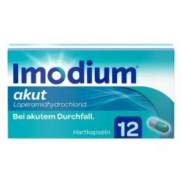 IMODIUM akūtas cietās kapsulas, 12 gab