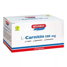 L-CARNITIN 500 mg Megamax kapsulas, 120 gab