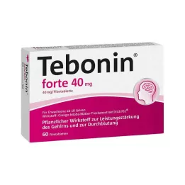 TEBONIN forte 40 mg apvalkotās tabletes, 60 gab