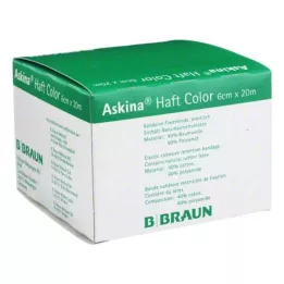 ASKINA Līmējošā pārsēja krāsa 6 cmx20 m dzeltena, 1 gab