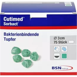 CUTIMED Sorbact tamponi valrieksta lielumā, 75 gab