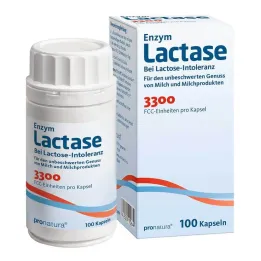 Laktāze 3300 FCC 200 mg kapsulas, 100 gab