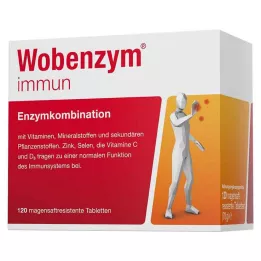 WOBENZYM imūnās zarnās šķīstošās tabletes, 120 gab