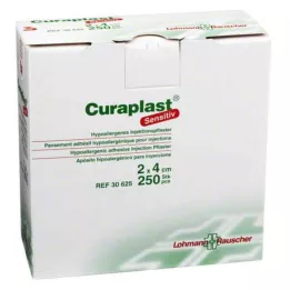 CURAPLAST Inj.-Pflaster jutīgs 2x4 cm, 250 gab