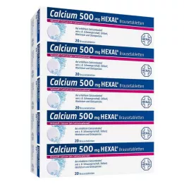 CALCIUM 500 HEXAL putojošās tabletes, 100 gab