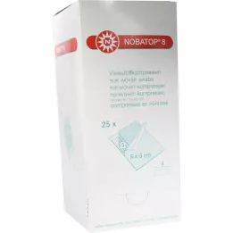 NOBATOP 8 kompreses 5x5 cm sterilas, 25x5 gab