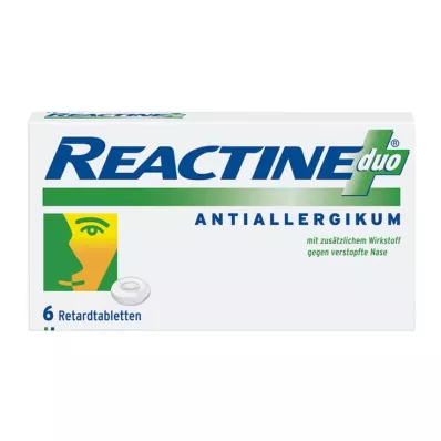 REACTINE duo ilgstošās darbības tabletes, 6 gab
