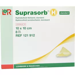 SUPRASORB H Hydrocoll.pieslēguma standarts 10x10 cm, 8 gab