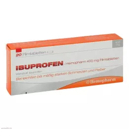 IBUPROFEN Hemopharm 400 mg apvalkotās tabletes, 20 gab