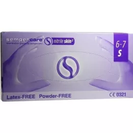 SEMPERCARE Nitrila āda2 U.handsch.powderfr.size S, 200 gab