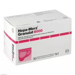 HEPA MERZ Granulas 6000 maisi, 30 gab