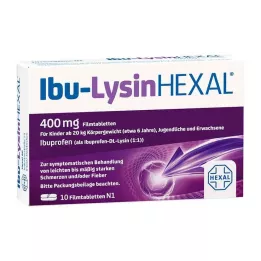 IBU-LYSINHEXAL Apvalkotās tabletes, 10 gab