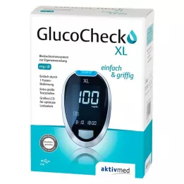 GLUCOCHECK XL Asins glikozes mērītāja komplekts mg/dl, 1 gab