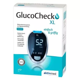 GLUCOCHECK XL Asins glikozes mērītāja komplekts mmol/l, 1 gab