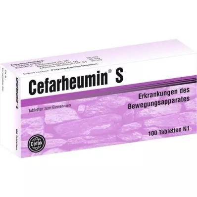 CEFARHEUMIN S tabletes, 100 gab
