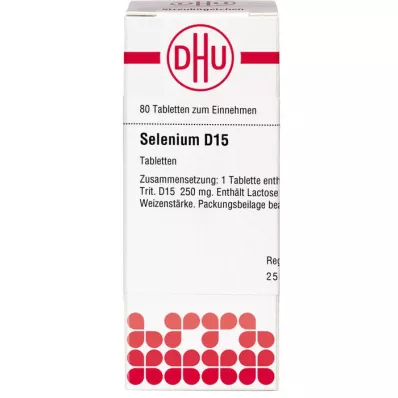 SELENIUM D 15 tabletes, 80 gab