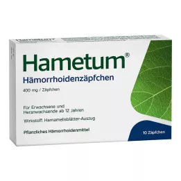 HAMETUM Hemoroīdu svecītes, 10 gab