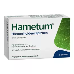 HAMETUM Hemoroīdu svecītes, 25 gab
