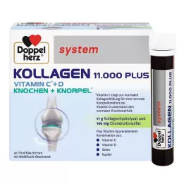 DOPPELHERZ Collagen 11 000 Plus sistēmas ampulas, 30x25 ml