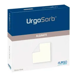 Urgosorb 10x10 cm kompreses, 10 gab