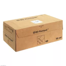 BD PLASTIPAK Izsmidzināms 50 ml Luer Lok central, 60X50 ml