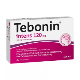 TEBONIN intens 120 mg apvalkotās tabletes, 30 gab