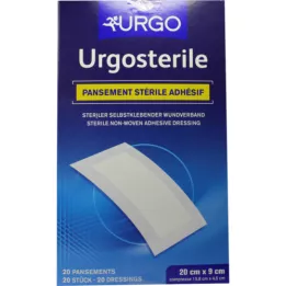 URGOSTERILE Brūču pārsējs 90x200 mm sterils, 20 gab