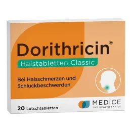 DORITHRICIN Kakla losēnas Classic, 20 gab