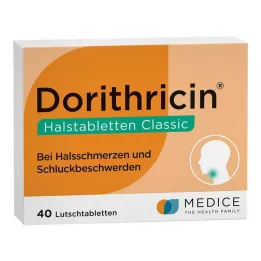 DORITHRICIN Kakla losēnas Classic, 40 gab