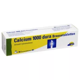 CALCIUM 1000 dura putojošās tabletes, 20 gab