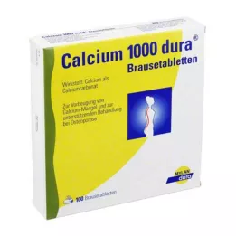 CALCIUM 1000 dura putojošās tabletes, 100 gab