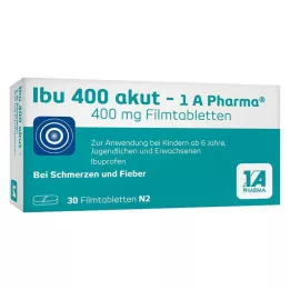 IBU 400 akut-1A Pharma apvalkotās tabletes, 30 gab