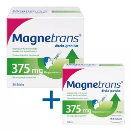 MAGNETRANS tiešās 375 mg granulas, 50 gab