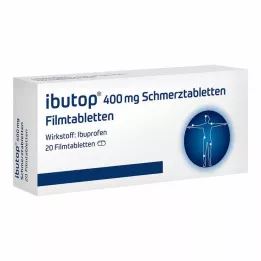 IBUTOP 400 mg pretsāpju tabletes apvalkotās tabletes, 20 gab