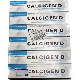 CALCIGEN D 600 mg/400 I.E. putojošās tabletes, 120 gab