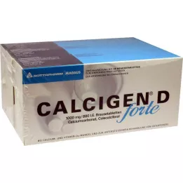 CALCIGEN D forte 1000 mg/880 I.E. putojošās tabletes, 120 gab