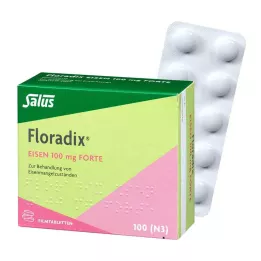 FLORADIX Iron 100 mg forte apvalkotās tabletes, 100 gab