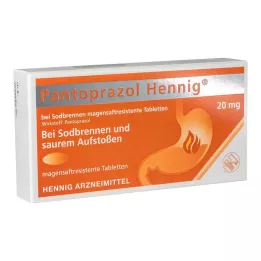 PANTOPRAZOL Hennig b.Hedbrennen 20 mg msr.Tabl., 7 St
