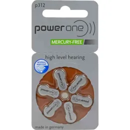 Baterijas Hör Powerone 312, 6 gab