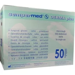 SEMPERMED Derma Plus OP-Handsch.ster.gep.Gr.7.5 ws, 50X2 gab