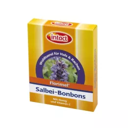 FLORIMEL Sage Bonbons ar C vitamīnu, 50 g