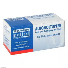 ALKOHOLTUPFER 3x6 cm sterils, 100 gab