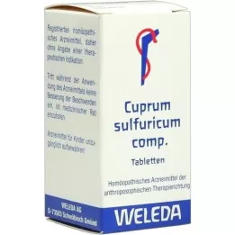 CUPRUM SULFURICUM sast. tabletes, 100 gab
