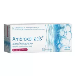 AMBROXOL acis 30 mg tabletes iekšķīgai lietošanai, 40 gab