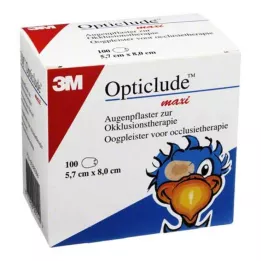 OPTICLUDE 3M maxi 5,7x8 cm 1539/100, 100 gab