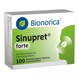 SINUPRET forte apvalkotās tabletes, 100 gab