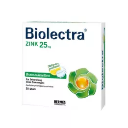 BIOLECTRA Cinka putojošās tabletes, 20 gab