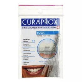 CURAPROX LS 631 Starpzobu birste ex./īpaši smalka, 8 gab