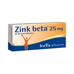 ZINK BETA 25 putojošās tabletes, 40 gab
