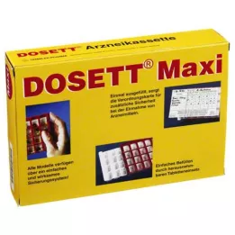 DOSETT Maxi Medicine kasete sarkana, 1 gab